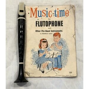 Music Time Flutophone  Instrument 1967 Sheet Music